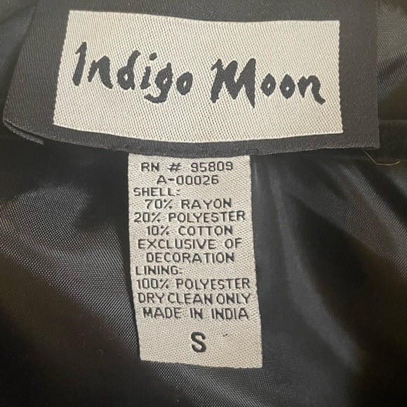 Vintage Indigo Moon Patchwork Jacket - Picture 3 of 5